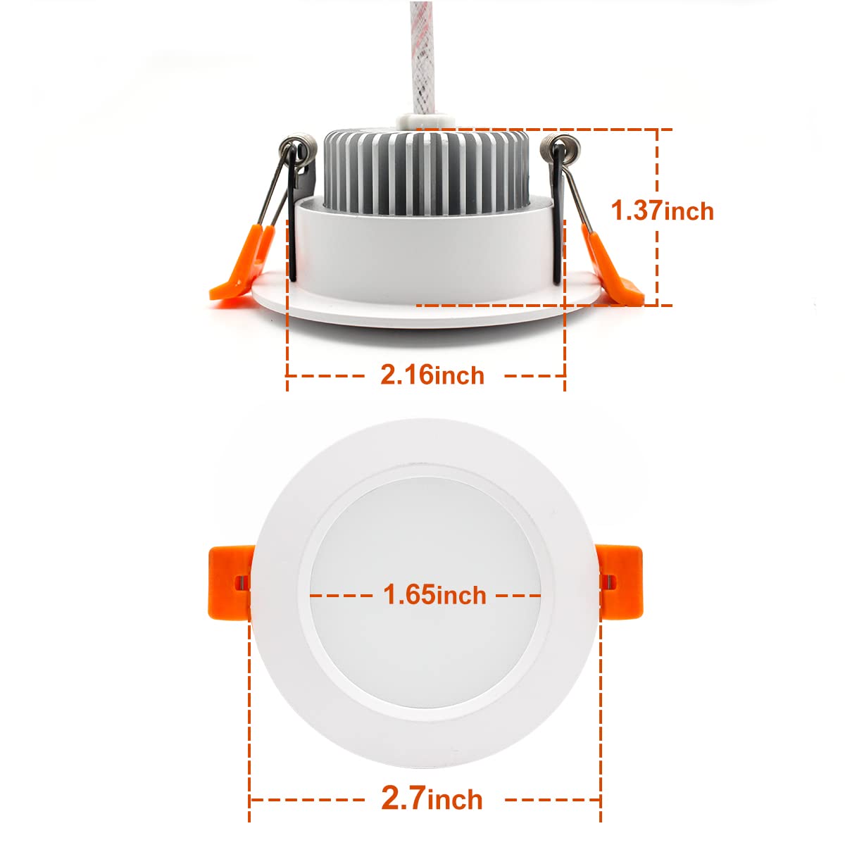 YGS-Tech 5000K daylight ceiling light brightening a kitchen or office