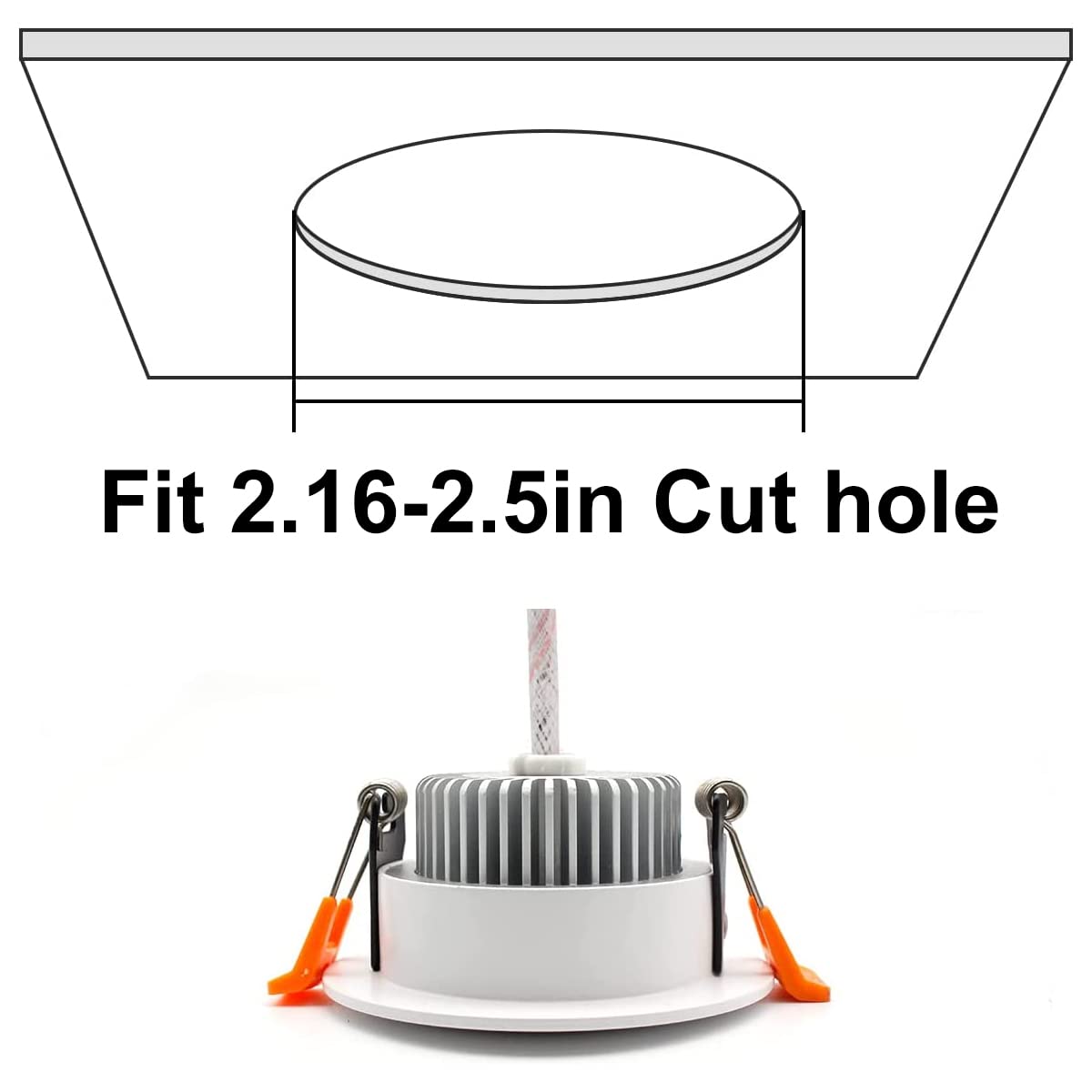 YGS-Tech LED downlight with aviation aluminium casing for heat dissipation