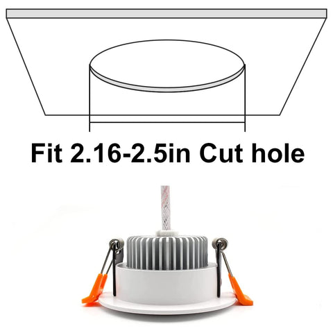 YGS-Tech LED downlight with aviation aluminium casing for heat dissipation