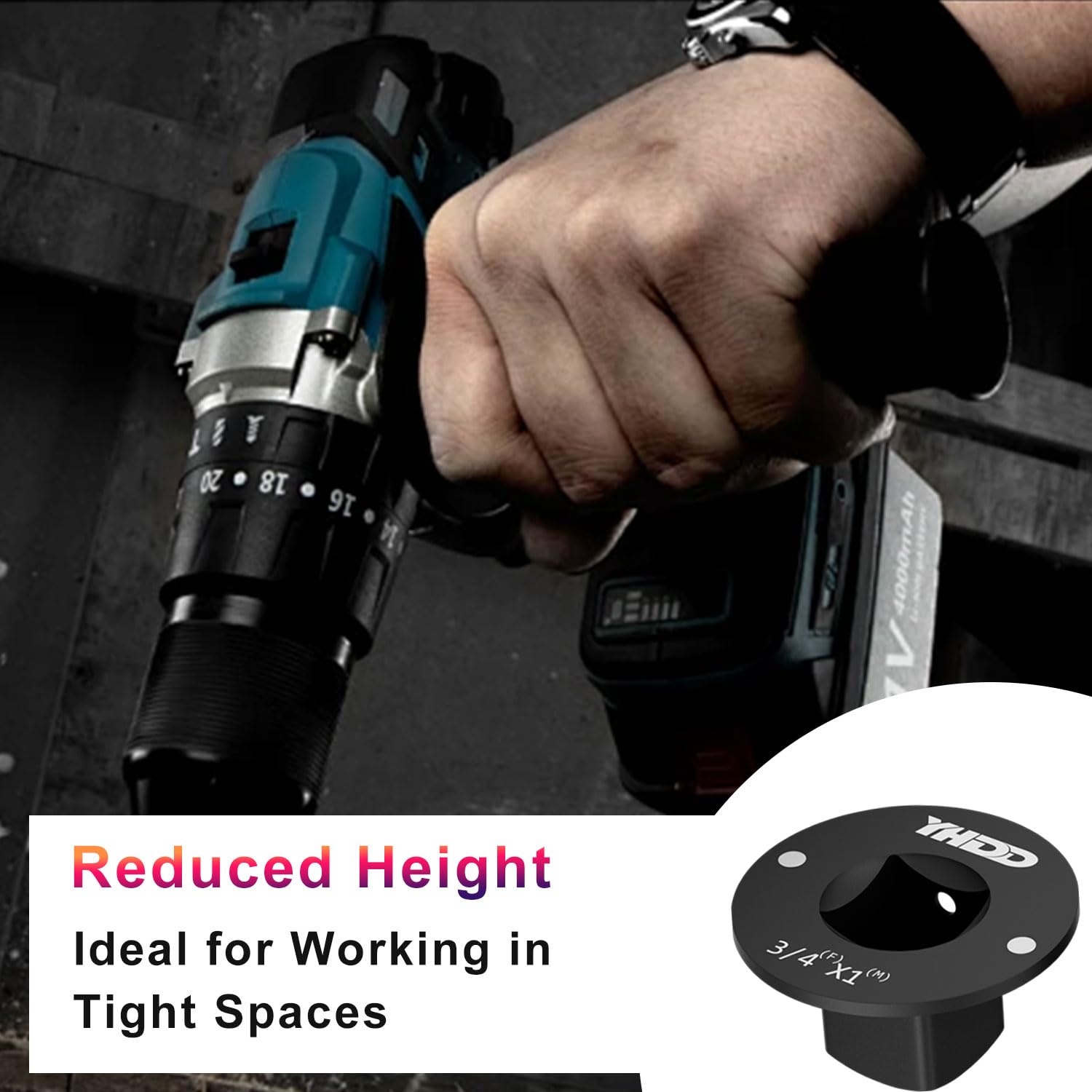 YHDD magnetic design close-up, anti-slip feature for better grip.