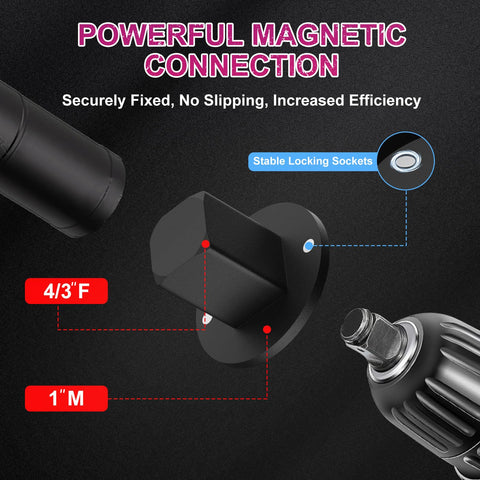 YHDD 1/2-to-3/8 inch adapter close-up highlighting durable chrome-molybdenum steel.