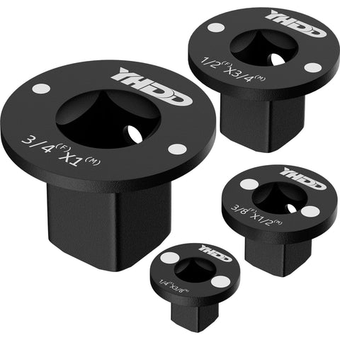YHDD low-profile adapter with magnetic hold, 1-to-3-4 inch close-up showing secure fit.