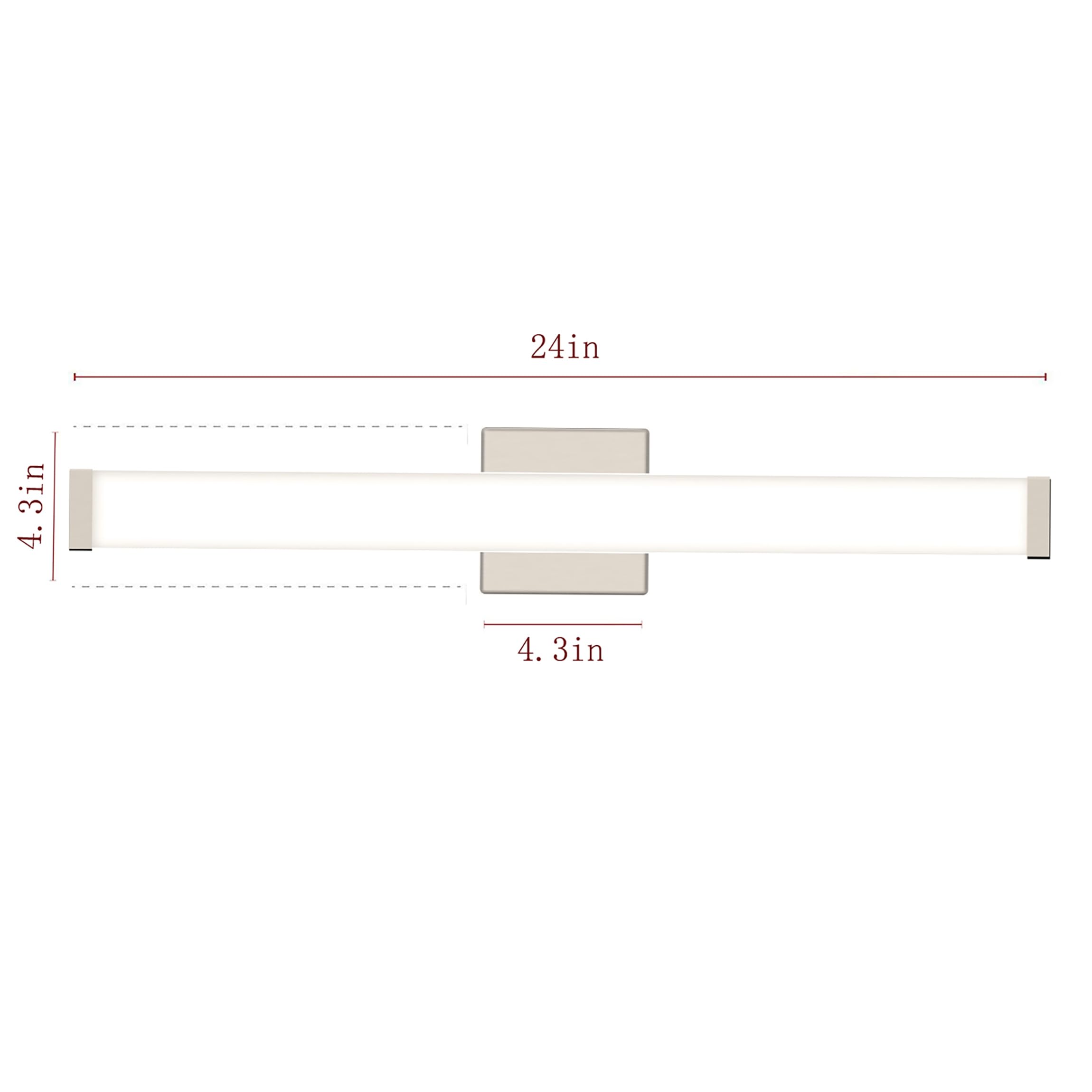 YHTlaeh LED vanity light 4000K natural white for true color rendering.