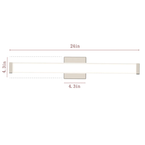 YHTlaeh LED vanity light 4000K natural white for true color rendering.