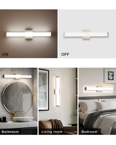 YHTlaeh wall bar light provides soft up-down illumination for even brightness.