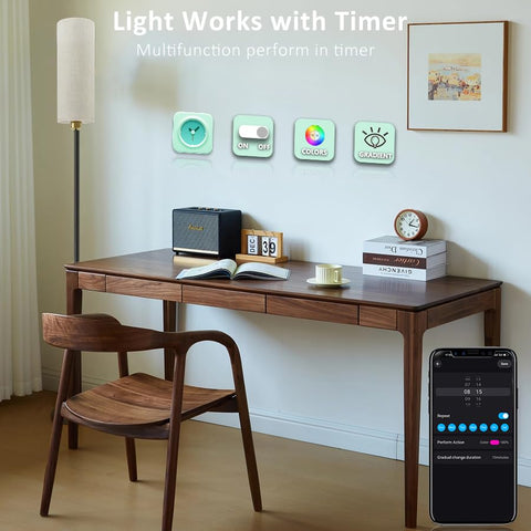 YHW floor lamp easy-assembly for quick setup