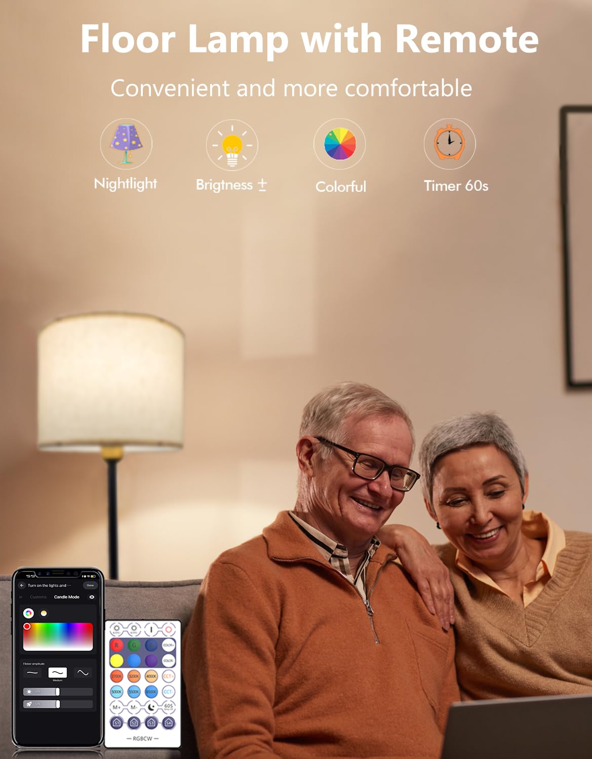 YHW lamp's music-sync mode creates dynamic color effects with playlists