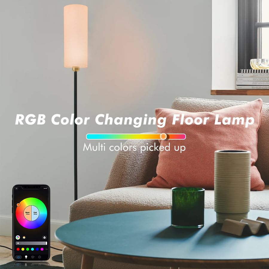 YHW tall standing lamp suits modern or traditional rooms