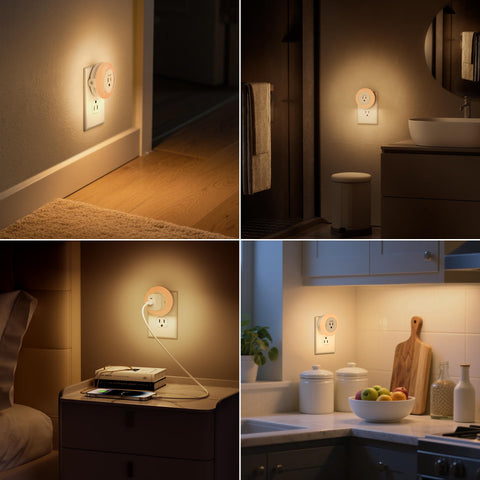 YiaMia compact night light fits hallways, bedrooms, kitchens