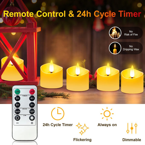 YiaMia magnetic charging base powers candles in 2–3 hours