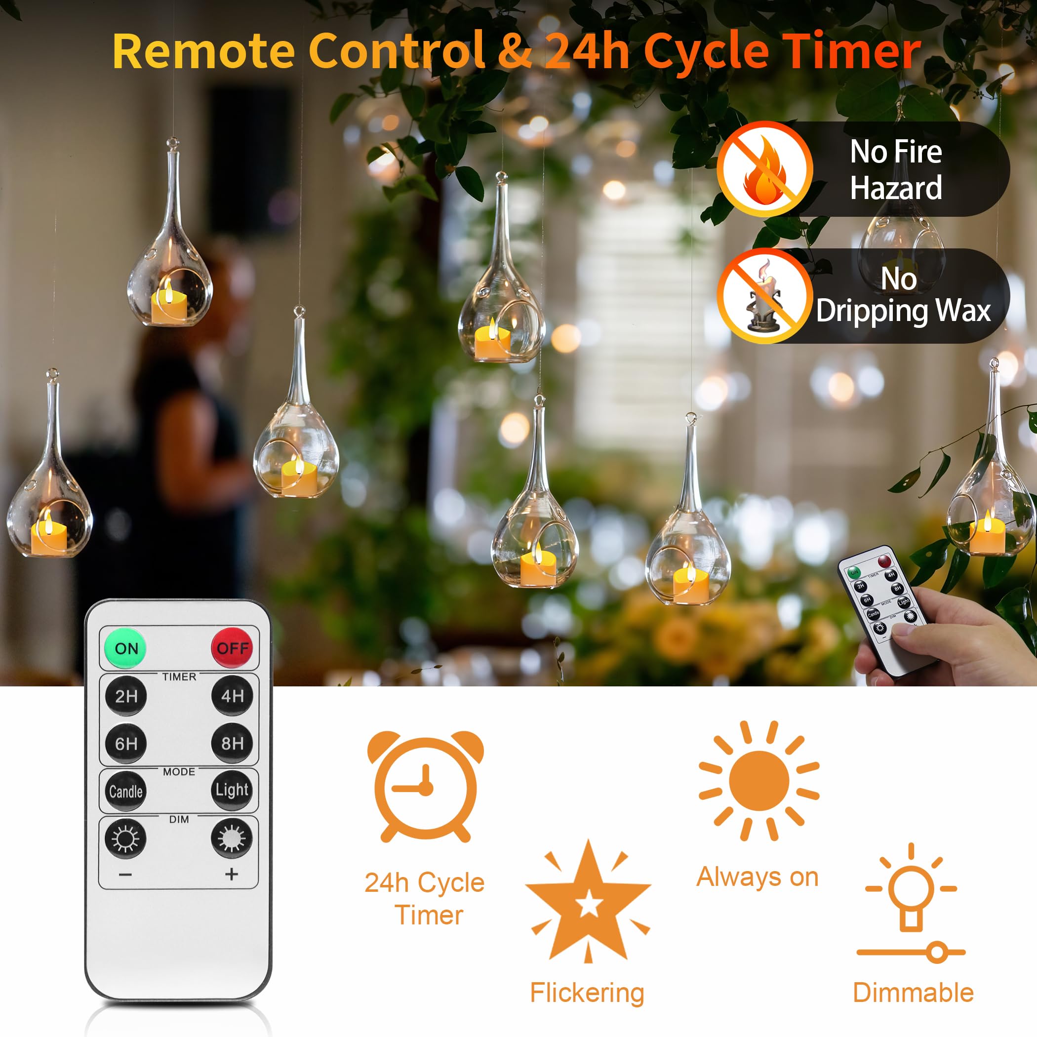 YiaMia timer remote displaying 2/4/6/8 hour cycle.
