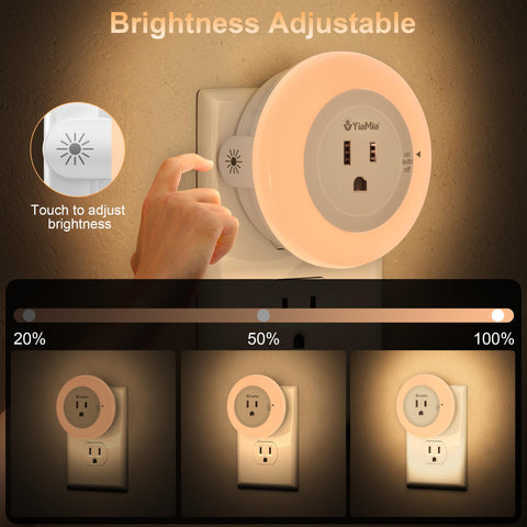 YiaMia touch-dimming control adjusts brightness levels