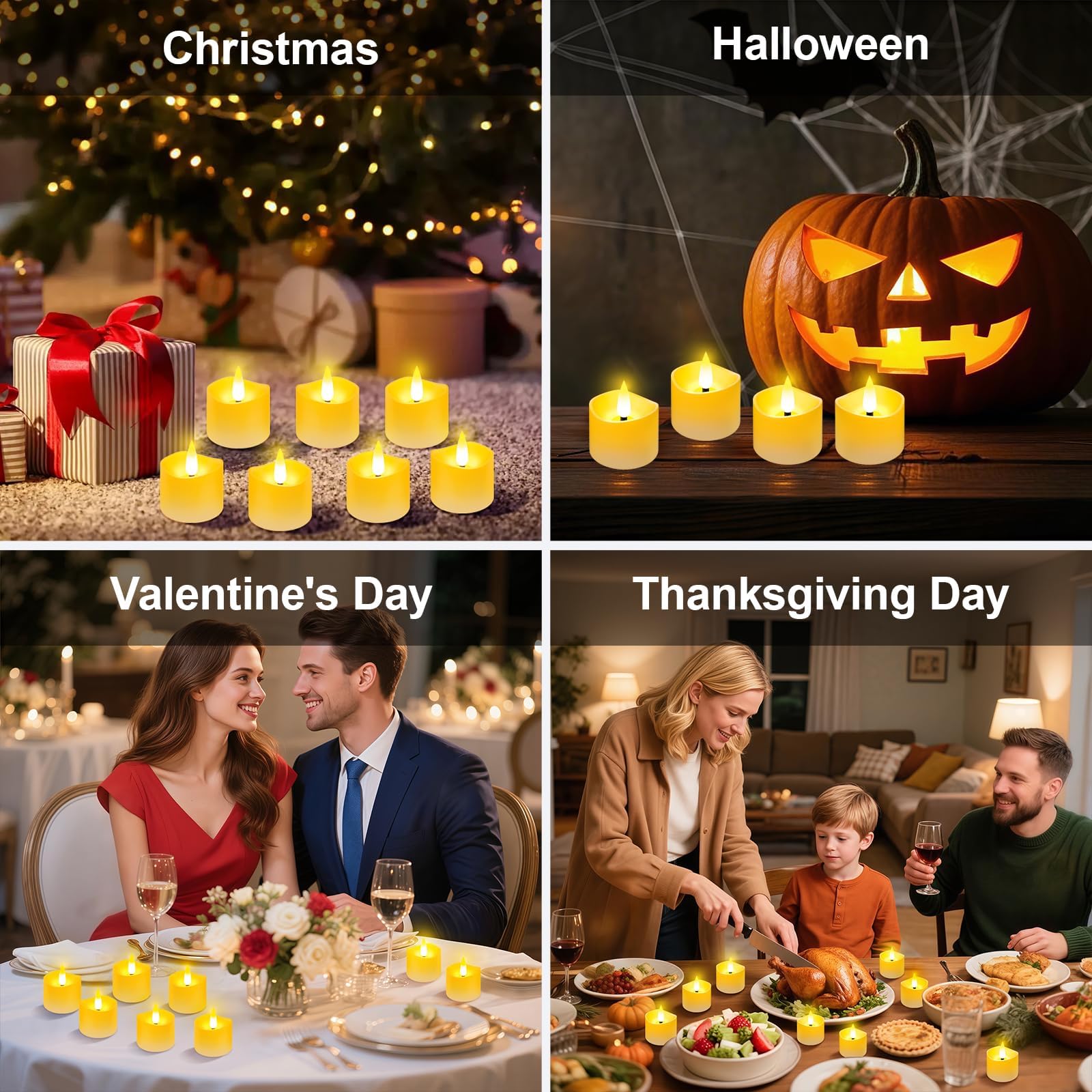 YiaMia 12-pack ideal for weddings, holidays, and festive decor
