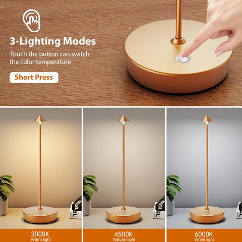 YIBEN desk lamp with USB-C charging for quick power on the go.