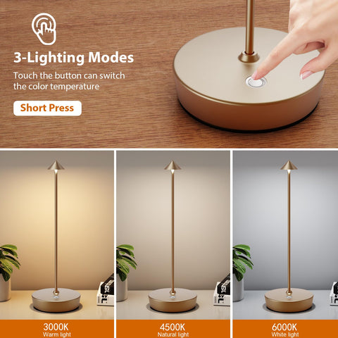 YIBEN dimmable table lamp with 20-100% brightness for versatile ambiance
