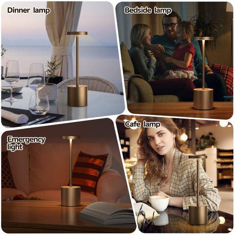 YIBEN rechargeable lamp features a 5000mAh battery for long use.