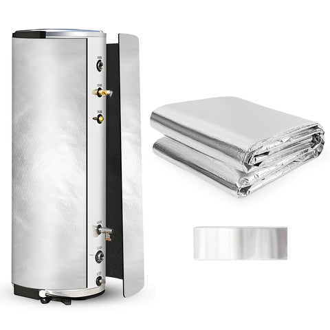 YIBOBO water heater insulation blanket close-up shows soft fiber for easy installation.