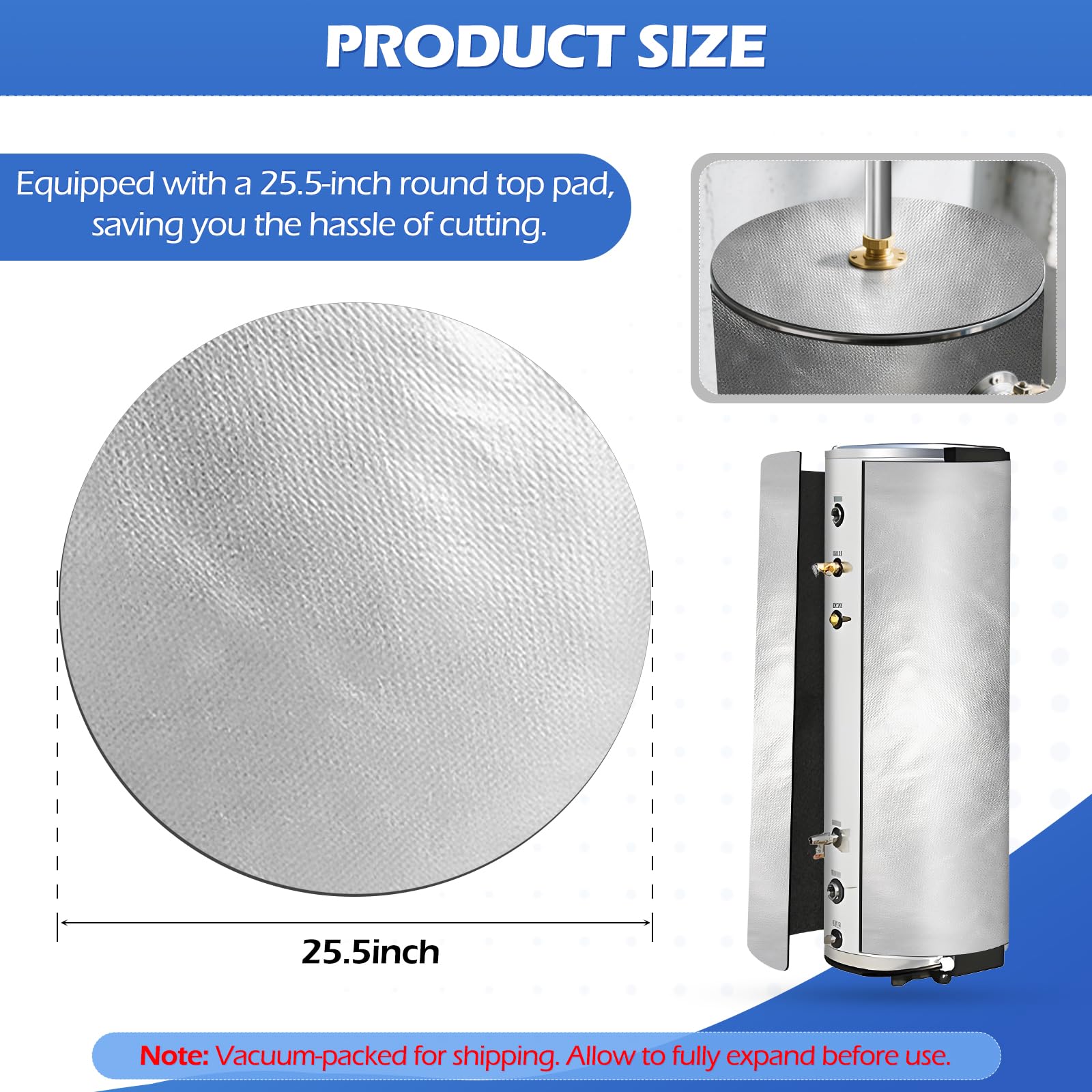 YIBOBO aluminum panels reflect heat to minimize loss.
