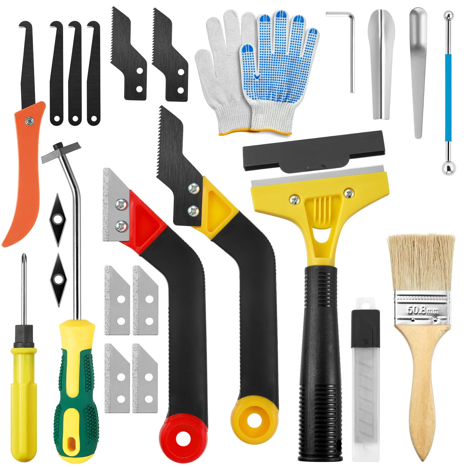 Yibrvoik 33-piece grout removal kit with saw blades for tile work