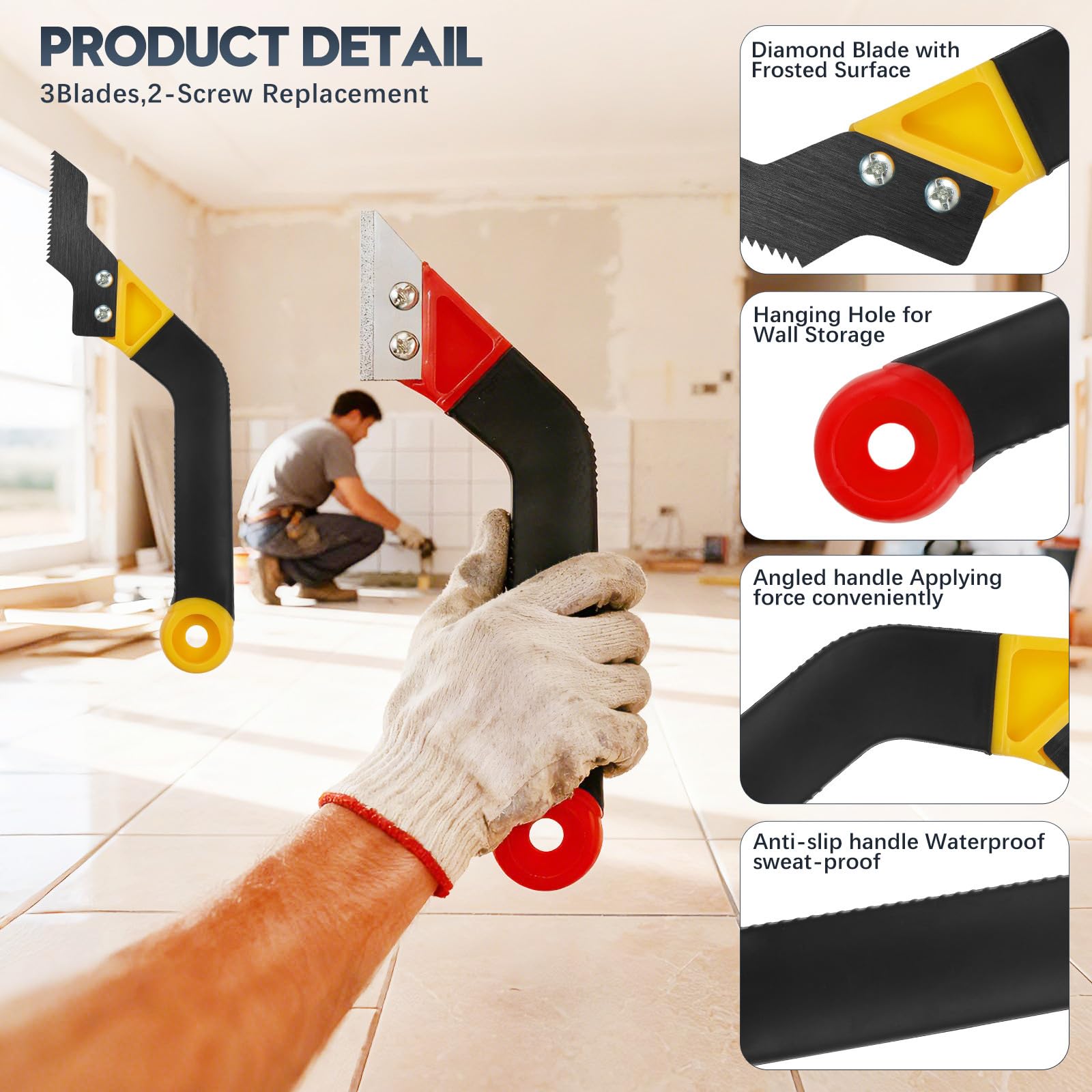 Yibrvoik grout saw blades for durable removal of old grout