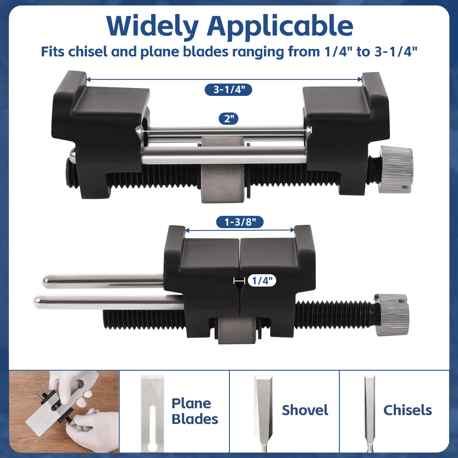 YIDAZLE adjustable honing guide with angle settings for consistent bevels