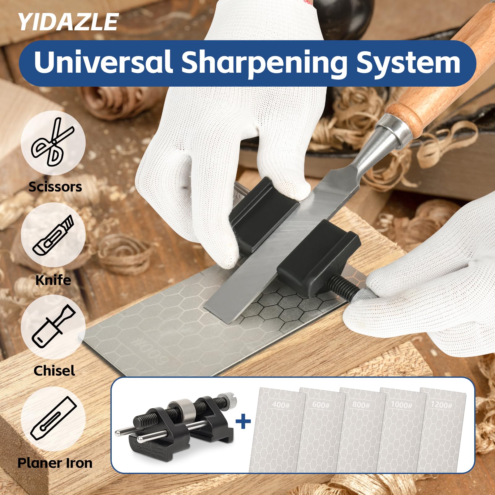 YIDAZLE kitchen knives and scissors sharpening for everyday use