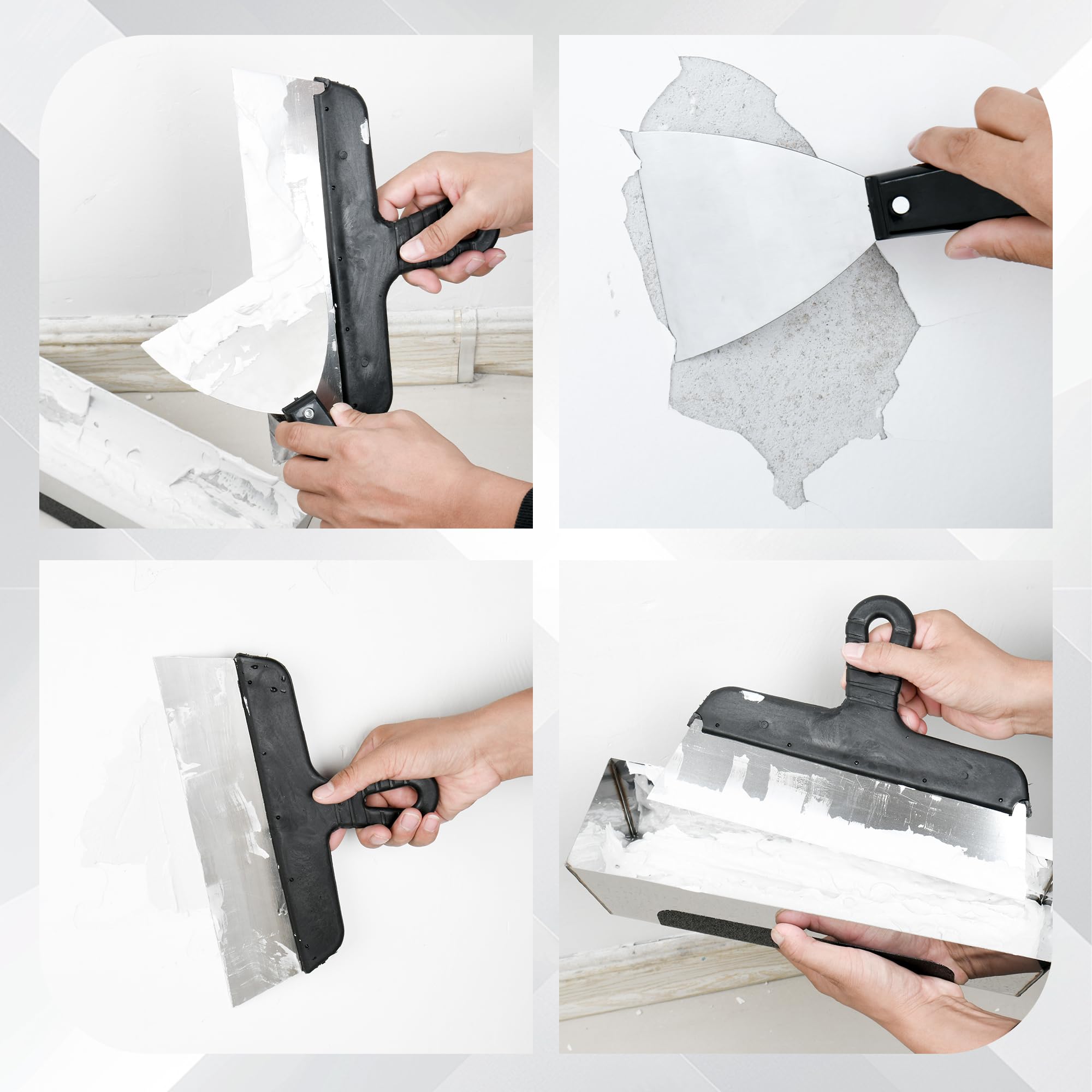 YIDAZLE 9-in-1 paint scraper combines tools in one ergonomic handle.