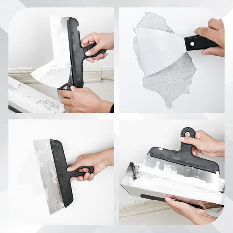 YIDAZLE 9-in-1 paint scraper combines tools in one ergonomic handle.