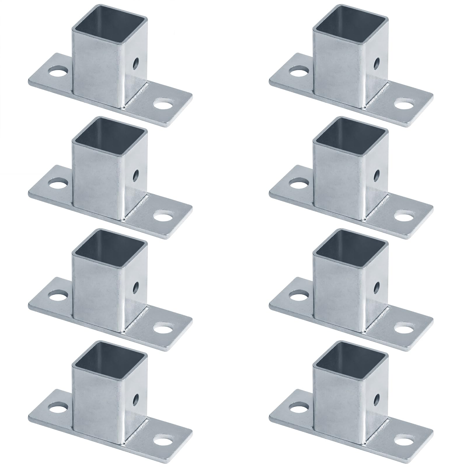 YIDU69Q 8-piece square post flange bases for sturdy 1-inch tubes