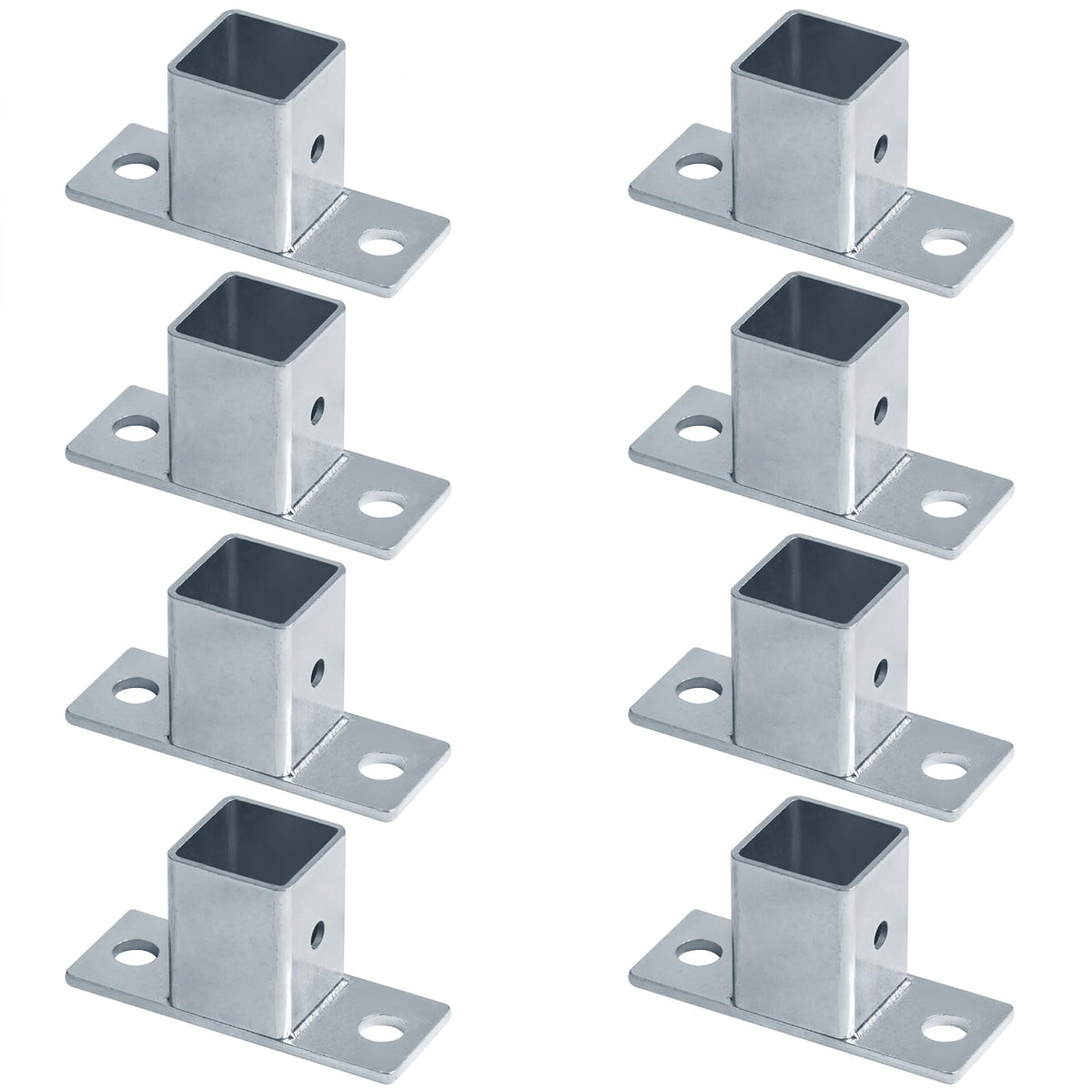 YIDU69Q 8-piece square post flange bases for sturdy 1-inch tubes