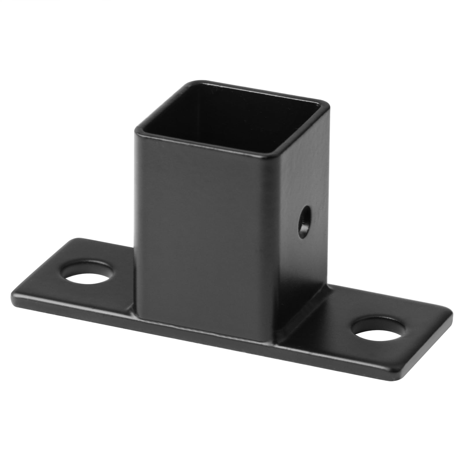 YIDU69Q square post flange base for fence rails provides sturdy corner support.