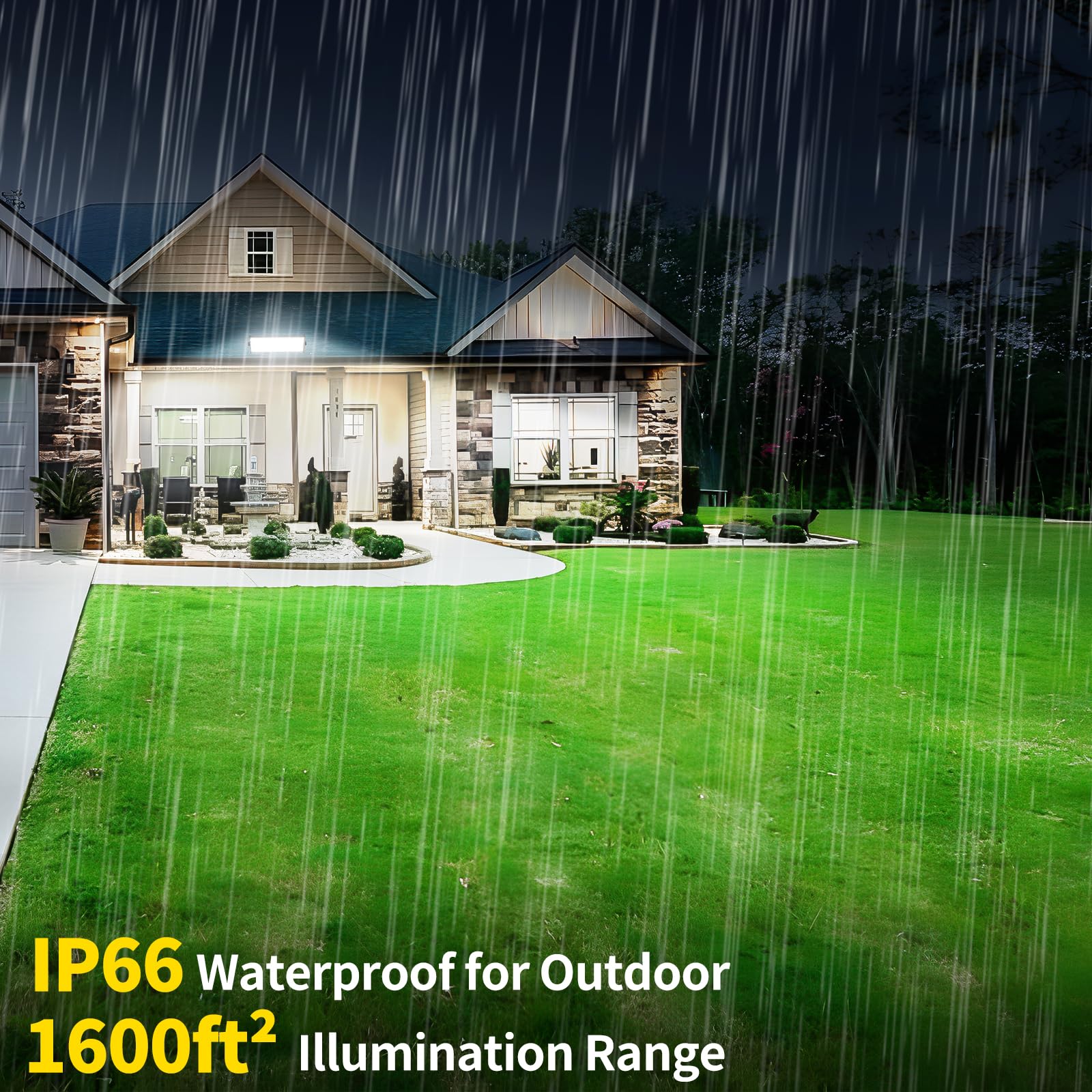 YIEELOG 150W LED Shop Light IP66 outdoor-ready build, weather-resistant performance