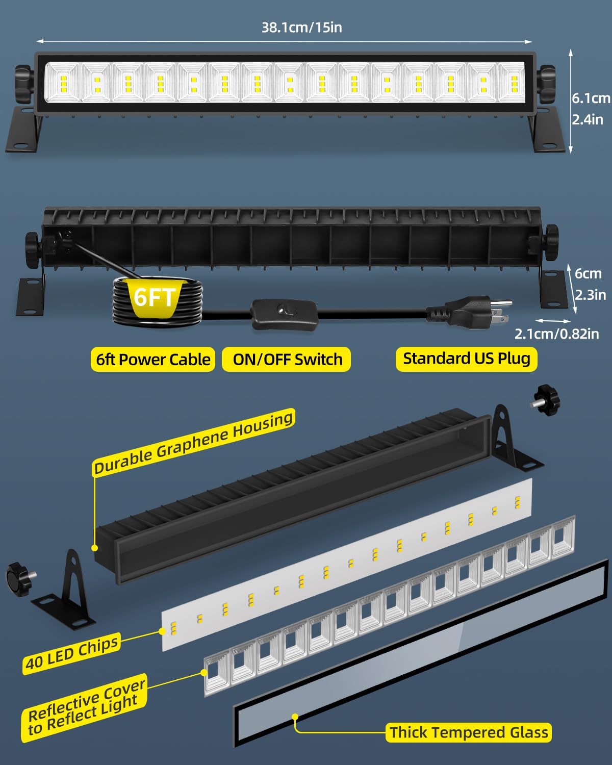 YIEELOG graphene heat sink design for durable, cool operation.