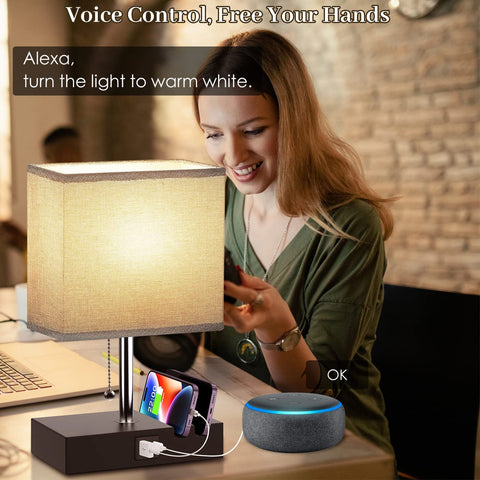 YIEELOG table lamp color cycling modes for ambiance