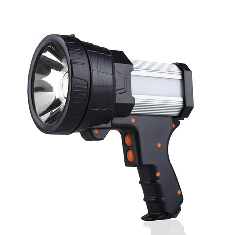 YIERBLUE Rechargeable Spotlight main beam delivers long-range illumination for distant tasks