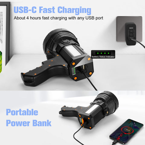 YIERBLUE built-in recharge port for easy recharging on-site.