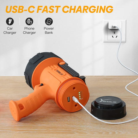 YIERBLUE 18W USB-C charging powers devices on the go.