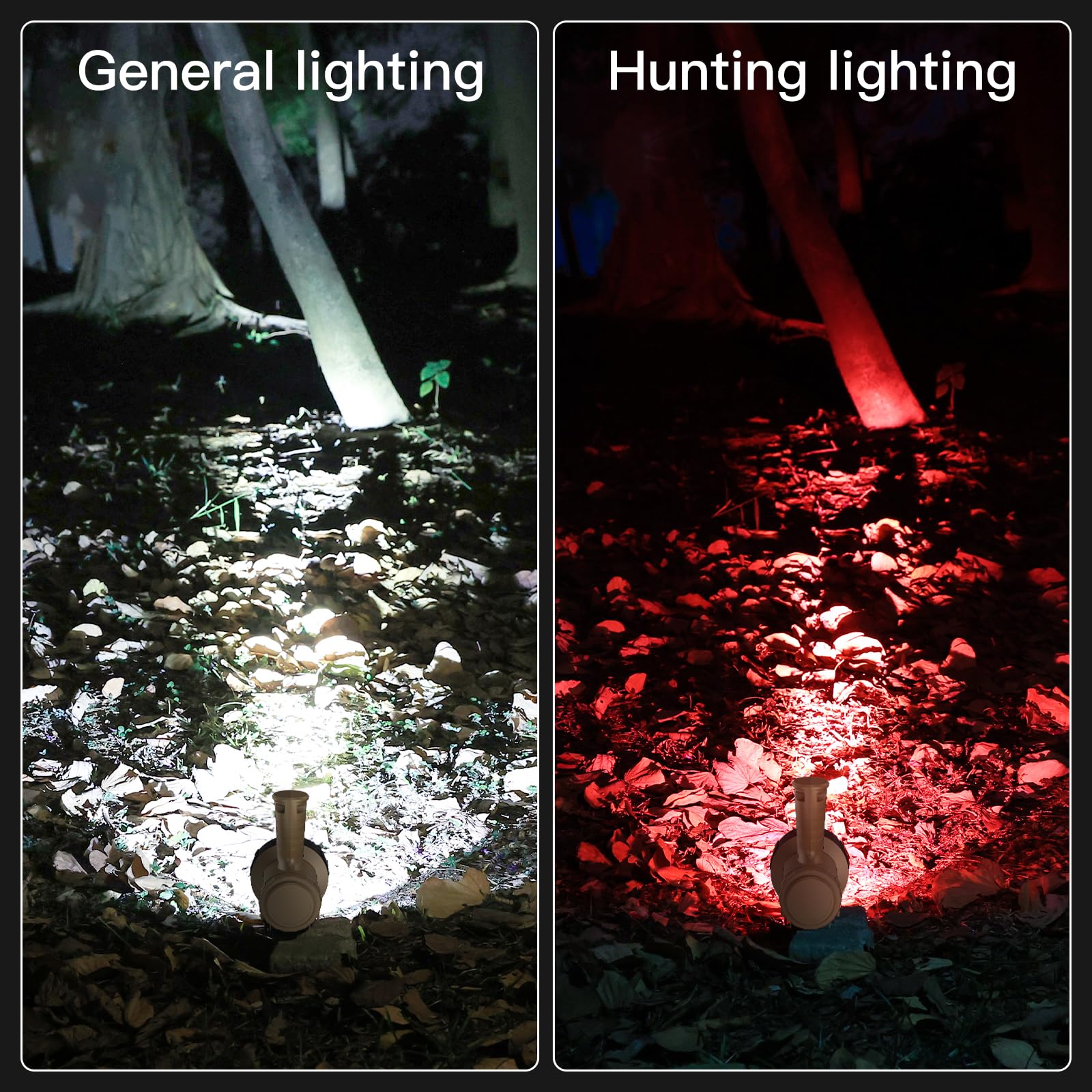 YIERBLUE spotlight top stand for hands-free lighting in dark environments
