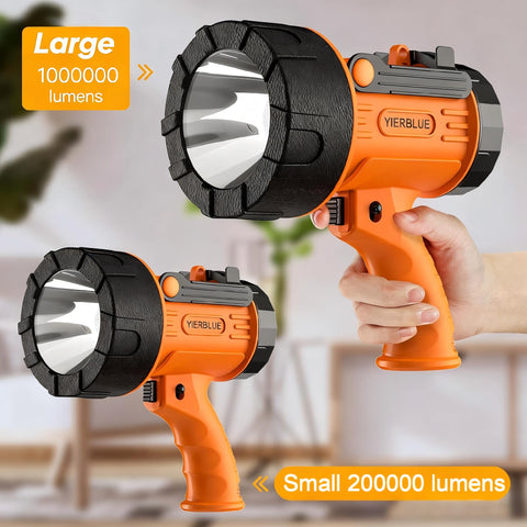 YIERBLUE versatile spotlight suits boating, camping and patrol tasks.