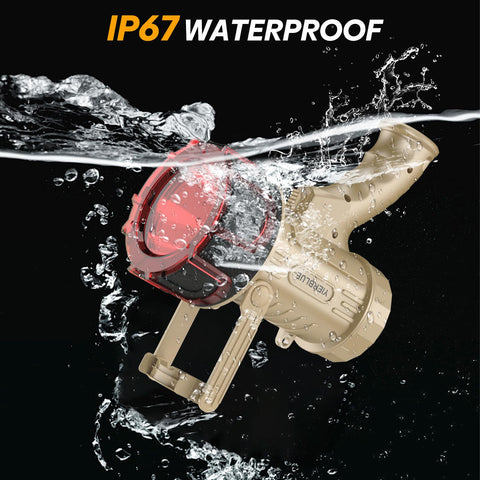 YIERBLUE IP67 waterproof spotlight withstands rain and splashes on trails