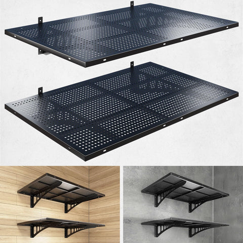 YIFRO 2-pack garage wall shelves mounted for organized storage