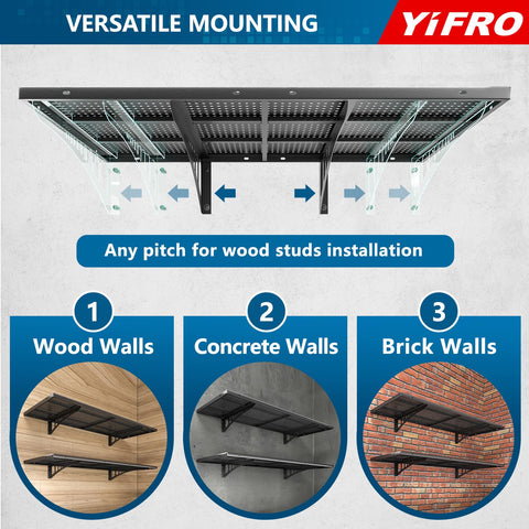 YIFRO heavy-duty steel construction stands up to daily garage use.