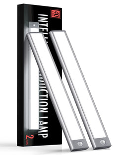 YIGER under cabinet lights 2-pack, crisp 8000K illumination for kitchens.