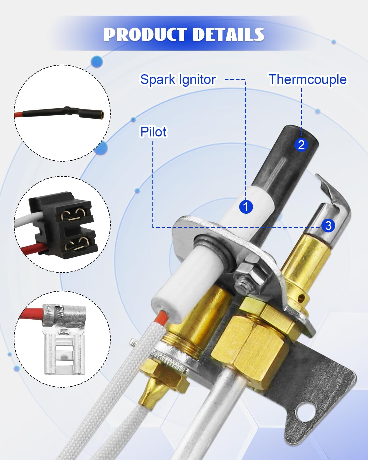 YIGUCS pilot assembly for Whirlpool models helps easier swaps and reduced leaks