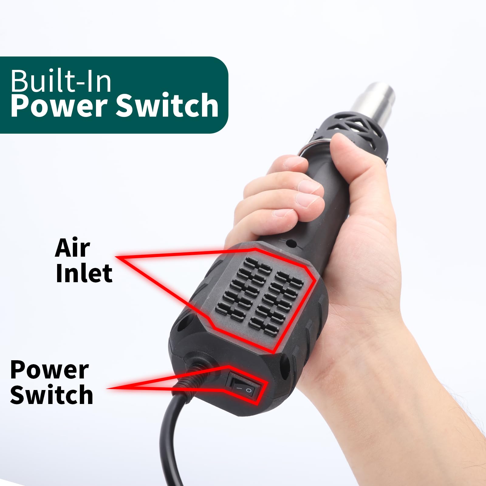 Supports electronics rework with accurate temperature compensation for steady heat.