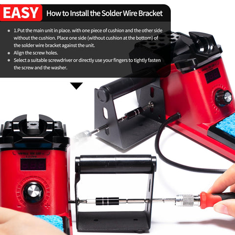 YIHUA 926 III includes three interchangeable tips for versatile soldering tasks.