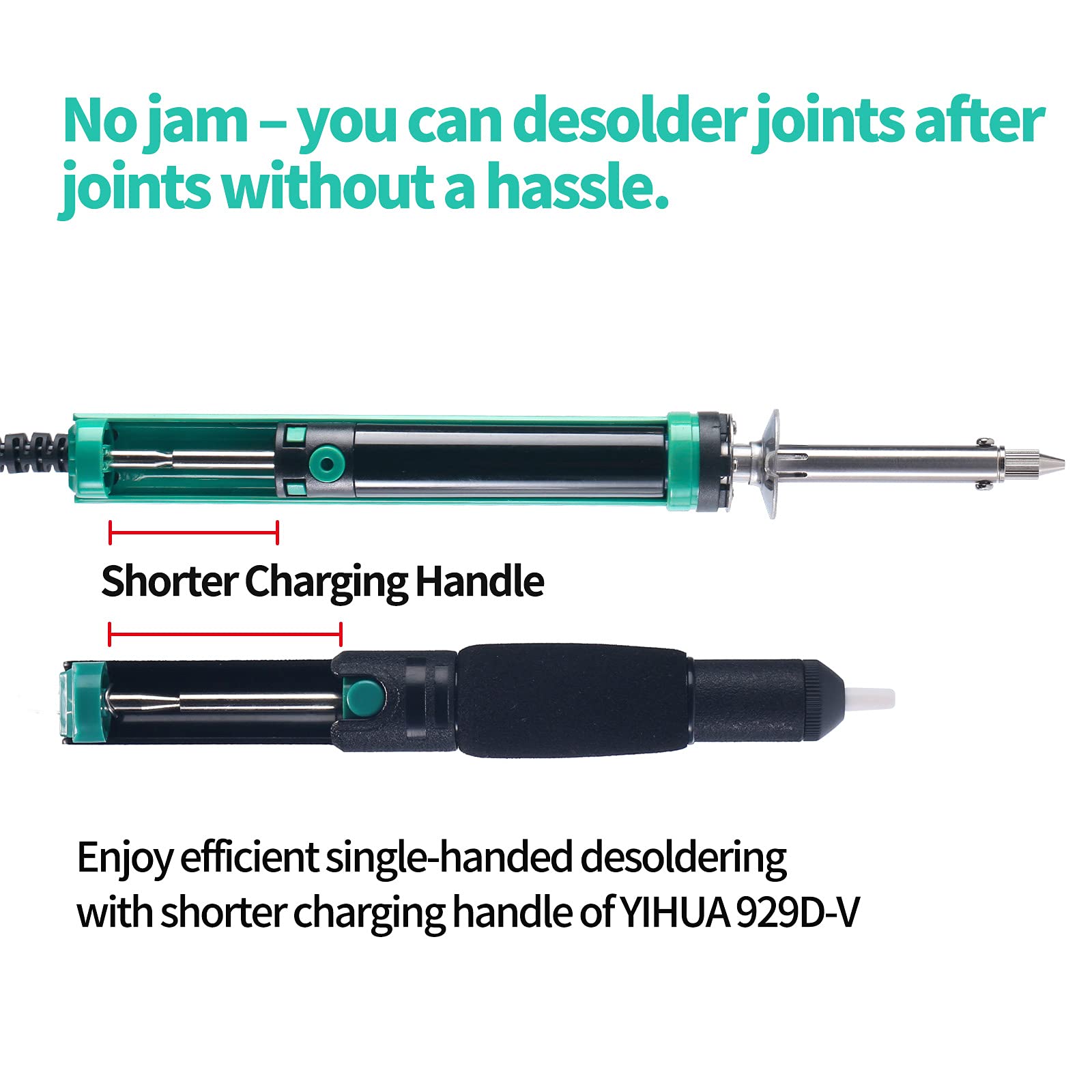 YIHUA 929D-V scrap solder storage tube for easy cleanup