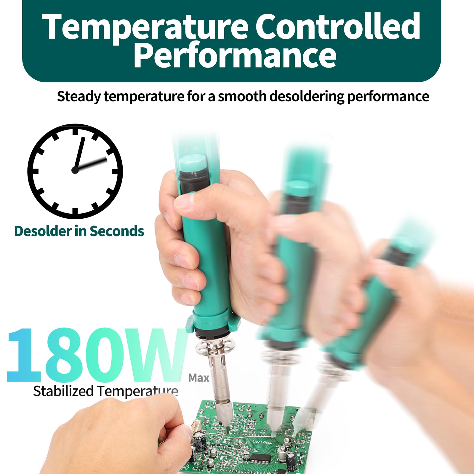 YIHUA 929D VI temperature control panel close-up highlighting precise heat management for clean joints.