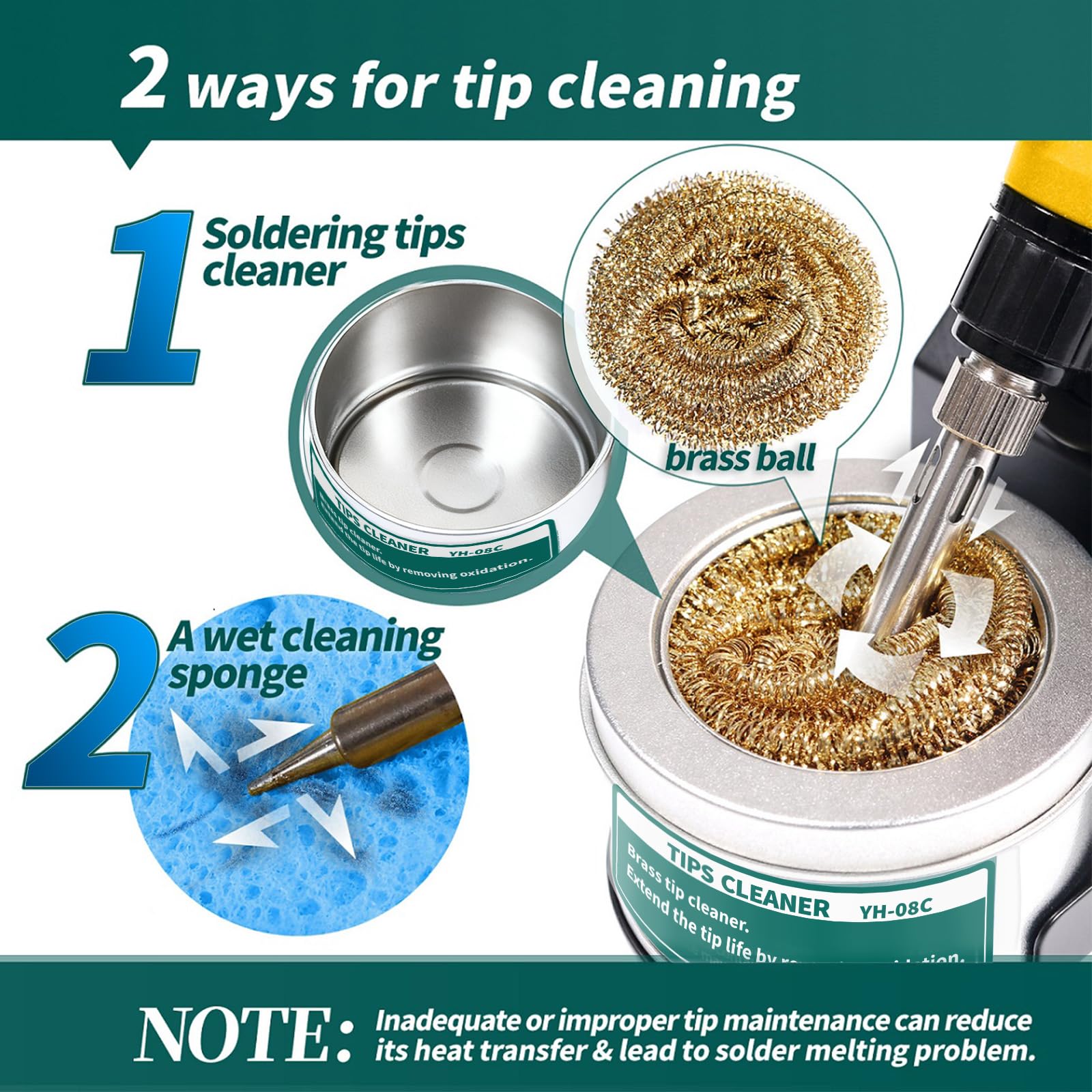 Includes tips, lead-free solder, and extras for versatile soldering tasks.