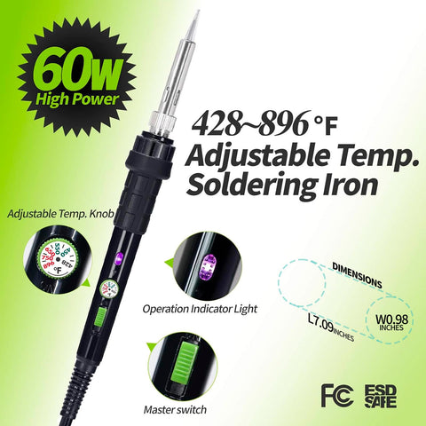 YIHUA 947-III temperature adjustment dial for versatile heat management